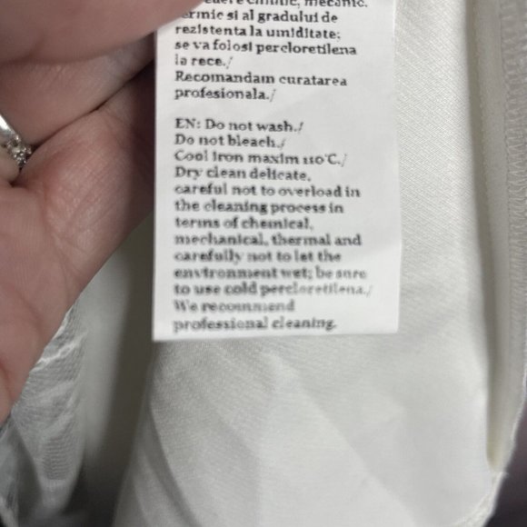 Wolf And Badger Nissa Dress EU 40 US 8 White Black Lace V Neck MIDI Short Sleeve - Picture 8 of 11